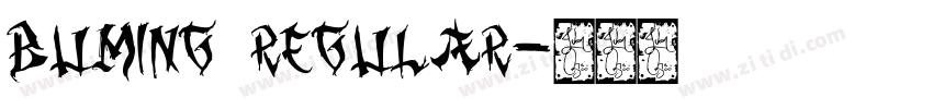 BuMing Regular字体转换